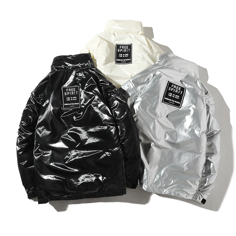 Winter New Korean Version Of The Trend Of Japanese Solid Color Loose Tooling Men's Glossy Casual Cotton Clothing