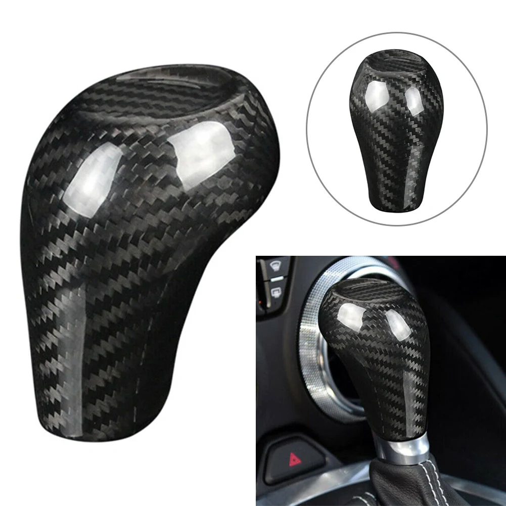 

Carbon Fiber Car Gear Shift Knob Cover Trim Decor For Chevrolet Camaro 2016 2017 2018 2019 2020 Car Accessories Styling