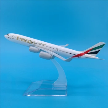 

16CM 1:400 Scale Emirates Airlines Airbus A340 Airplane Plane Model Zinc Alloy Diecast Aircraft Toys Kids Gift Collectible