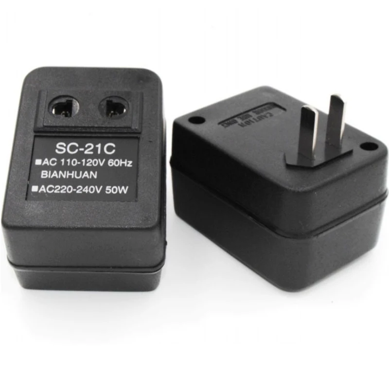 

110V to 220V Universal Power Supply Adapter AC To AC Voltage Converter Travel Portable Step Up Converter Transformer Adapter