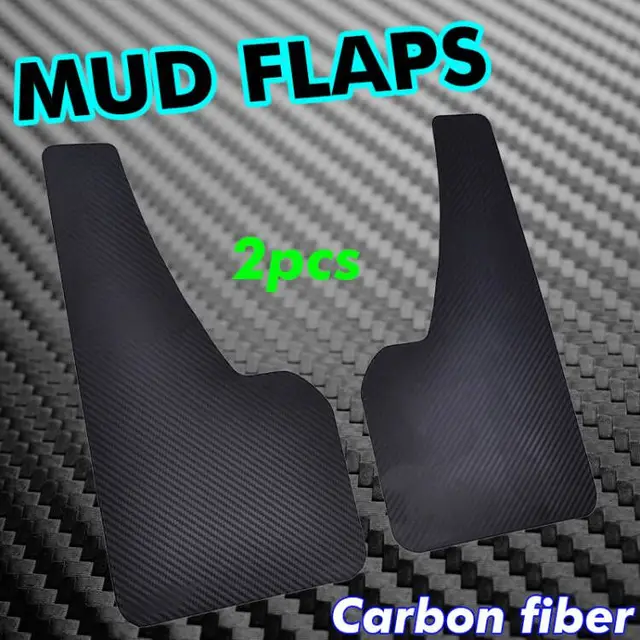 4x Carbon Fiber Effect Mud Flaps Mudguards For Opel Vauxhall Astra