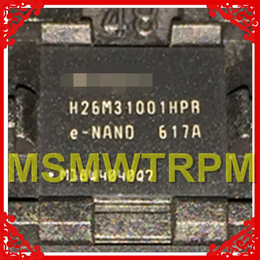 

H26M31001HPR BGA153Ball EMMC 4GB Mobilephone Memory New original and Second-hand Soldered Balls Tested OK
