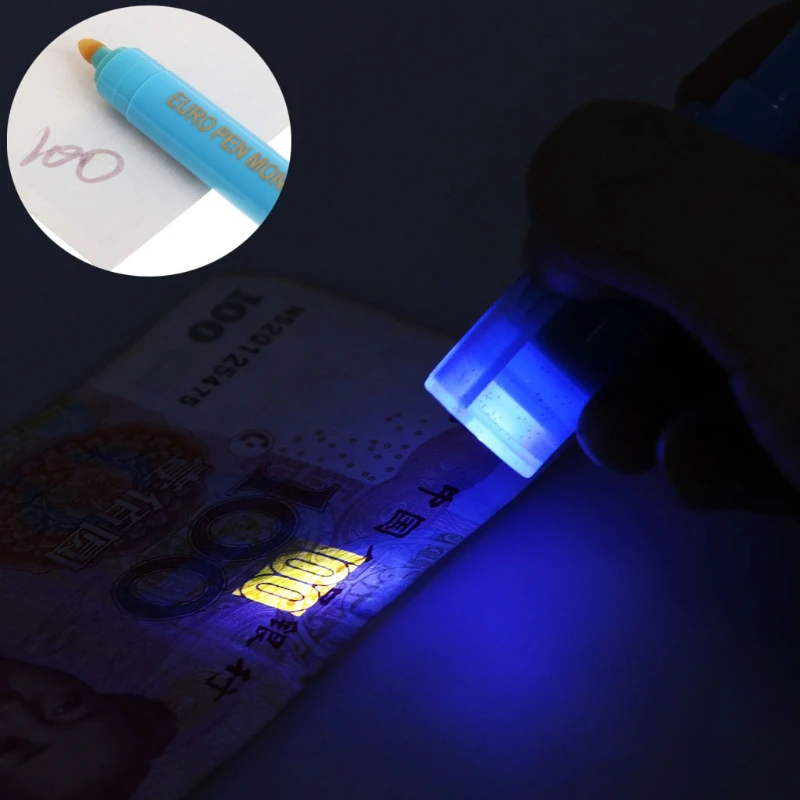 

2in1 UV Light Banknotes Detector Counterfeit Fake Forged Money Bank Note Checker 63HF