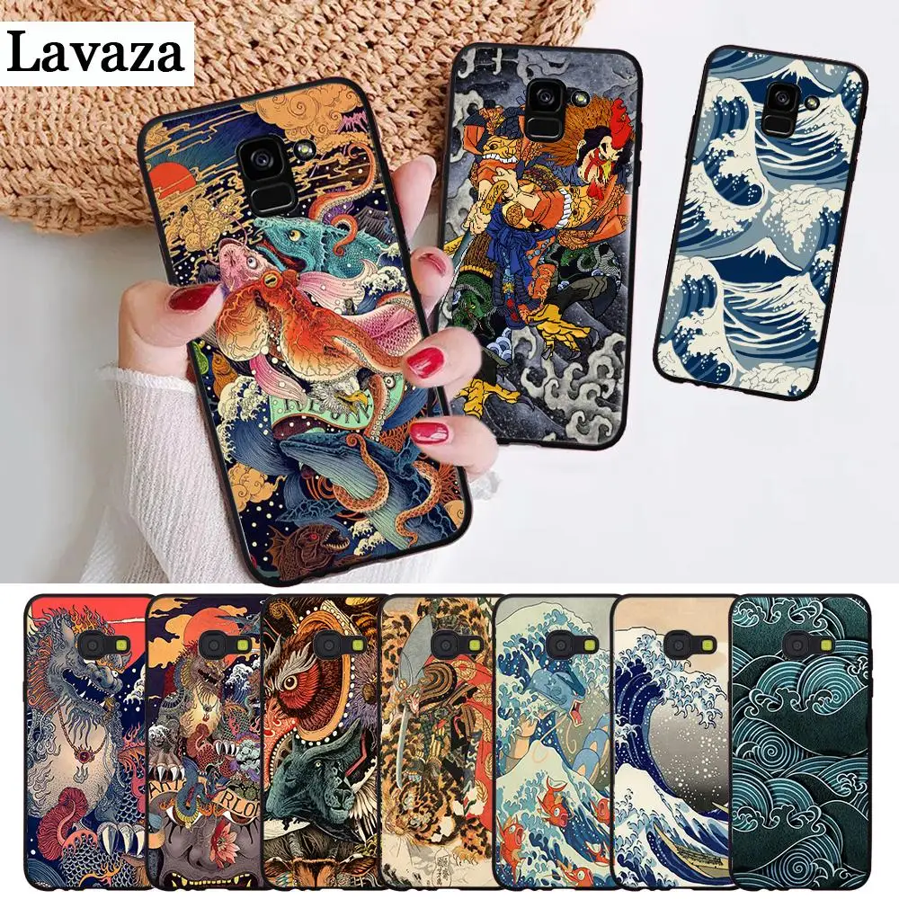 Japanese style Art Japan Silicone Case for Samsung J4 Core 2018 Plus J6 Prime J7 Duo J8 Note 8 9 10 | Аксессуары для телефонов