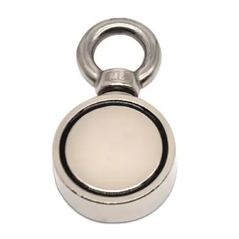 

200/300/500Kg NdFeB Magnets Steel Double Single Side Neodymium Metal Magnet Detector Fishing + 10M Rope