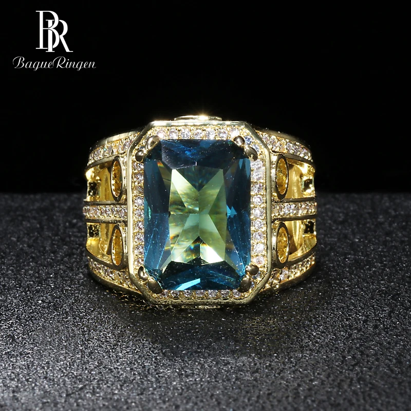 Bague Ringen Трендовое геометрическое серебро 925 ювелирное изделие сапфировое кольцо