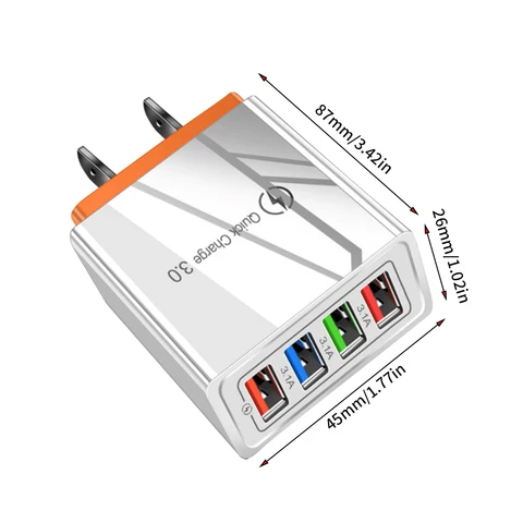 Charger 3.0 For iPhone Charger Wall Fast Charging For Samsung S10 S9 S8 Plug Xiaomi Mi Huawei Mobile Phone Chargers Adapter