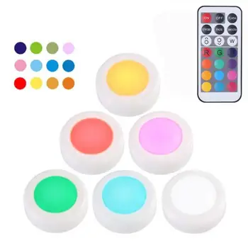 

Cabinet Light Wireless Touch Sensor Dual Color LED Night Lamps for Kitchen Stair Battery Power with Remote Control