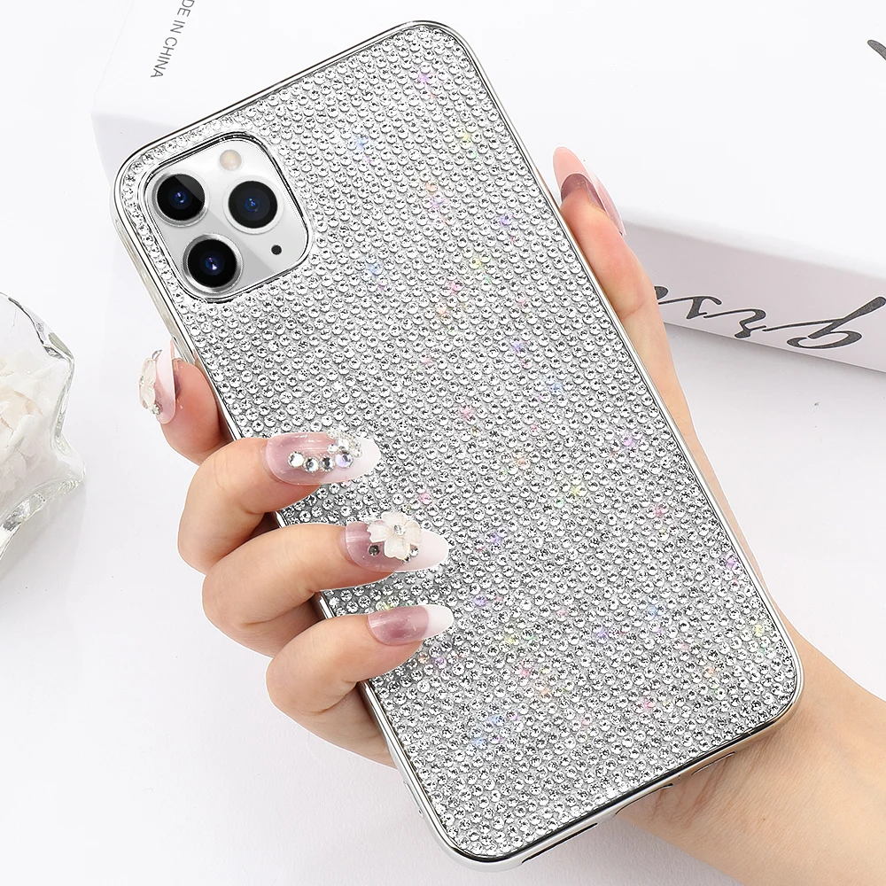 Роскошный блестящий чехол для телефона IPhone 12 Mini SE 2020 11 Pro Xs Max Xr X 7 8 Plus 6 6s мягкий