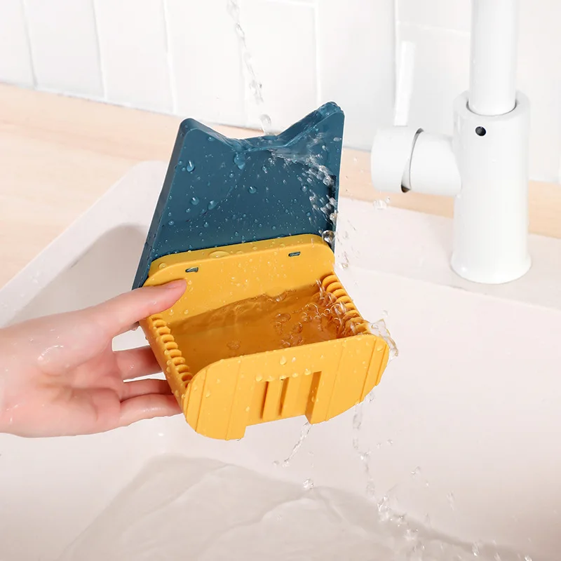 2pcs Free Punching Wall-Mounted Pot Lid Holder Multifunction Hanging Holder For Cutting Board Shelf Plastic Kitchen Storage Rack_voghion.com