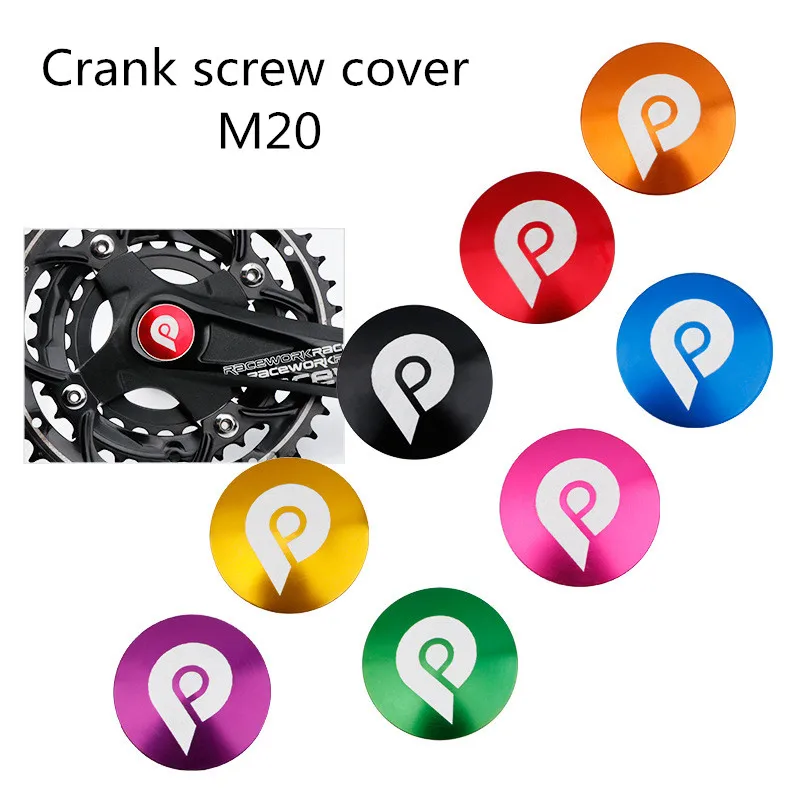 1PCS bicycle crank screw cover M20mm aluminum alloy crankset dust cover