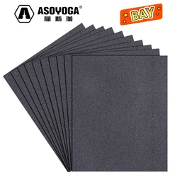 ASOYOGA – feuilles d'assortiment de papier de verre à grains multiples, 9x11 pouces, abrasif, pour meubles en bois et en métal, Auto 80 à 10000 