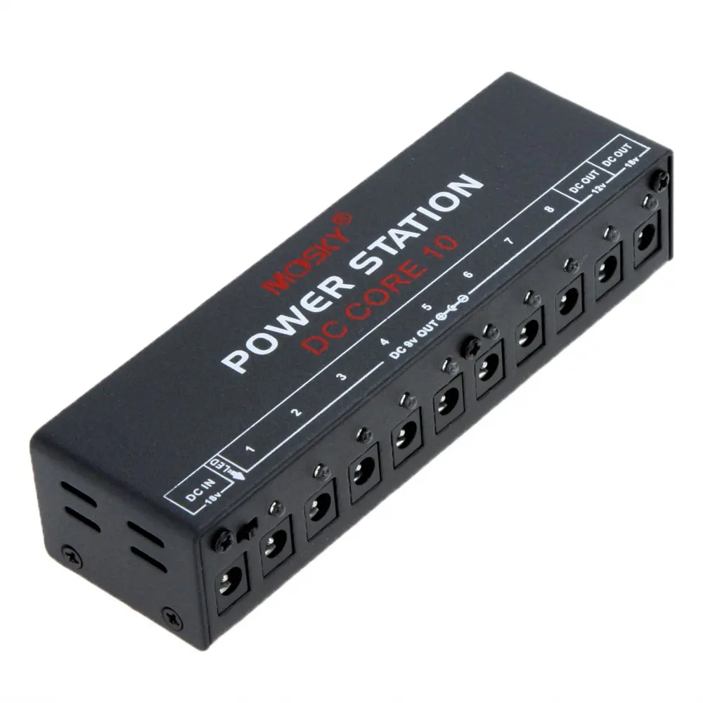XFDZ-MOSKY DC-CORE10 десять изолированных выходов компактный портативный мини источник питания для 9 в 12 В 18 в гитары педаль эффектов