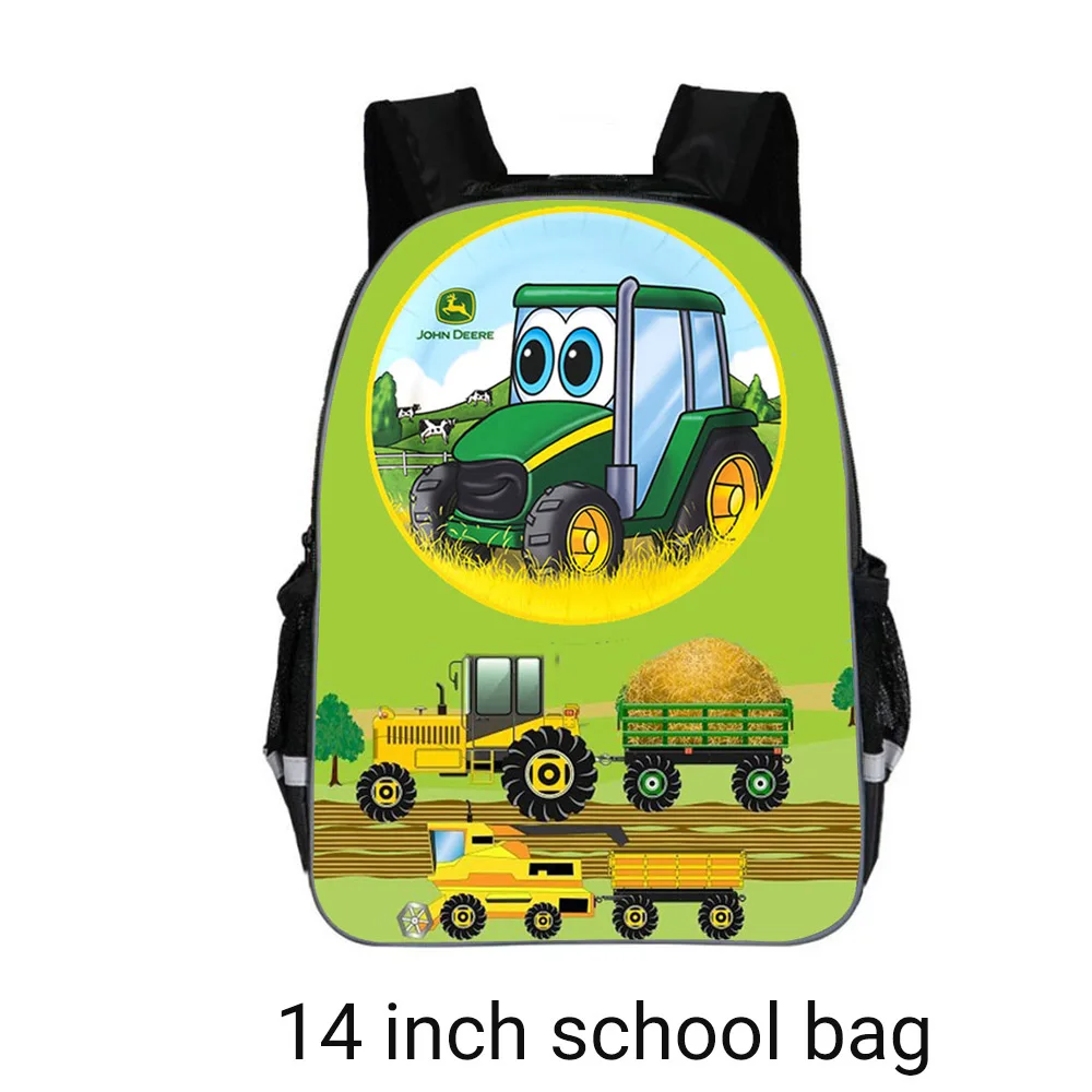 Тракторная школьная сумка для мальчиков, ортопедический Детский рюкзак для малышей, школьный рюкзак с рисунком, лучшие школьные рюкзаки, школьный рюкзак, рюкзак - Цвет: 14 inch schoolbag