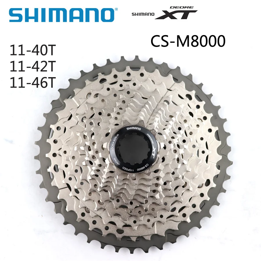 SHIMANO XT CS M8000 CS-M8000 Аутентичные кассетные звездочки 11S Скорость свободного хода 11-40T 11-42T 11-46T MTB маховик запчасти для велосипеда