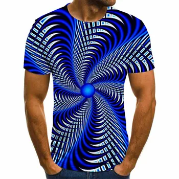 

New three-dimensional graphic T-shirt men's casual tops fun 3D men's T-shirt 2020summer O-neck shirt plus size streetwear