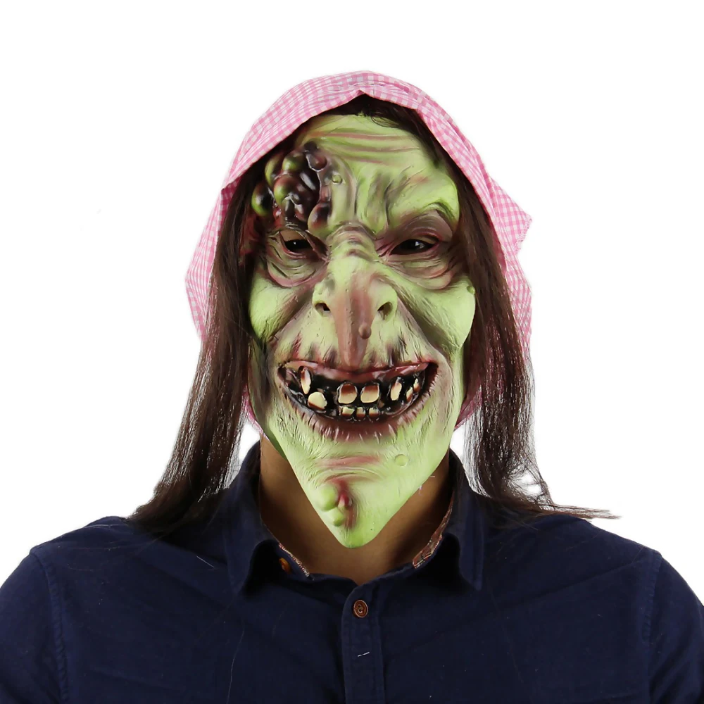Старая маска ведьмы холлоуин маски для Маскарадного костюма латексная игрушка приколы и практические анекдоты
