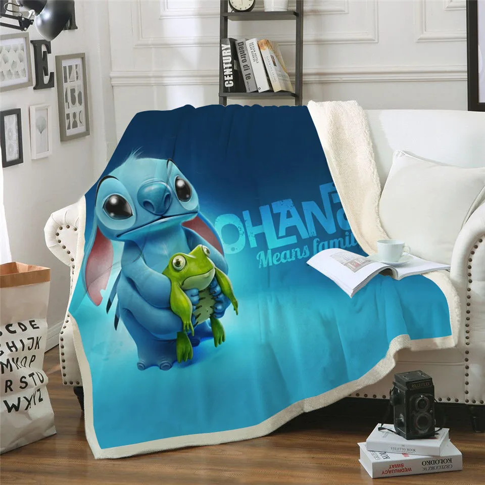New Cartoon Spongebob 3D Print Sherpa Blanket Sofa Couch Quilt Cover Throw JK 