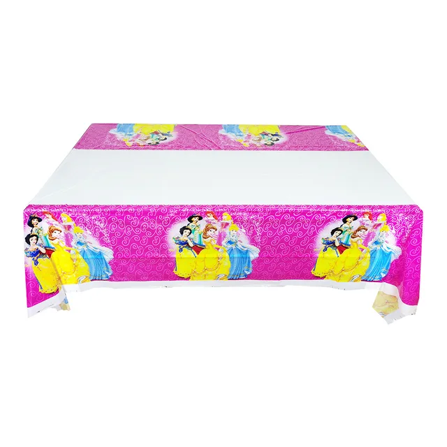 Disney Princess one years old birthday party Disposable tableware decor banner Cake stand decoration birthday party supplies tablecloths-1pack