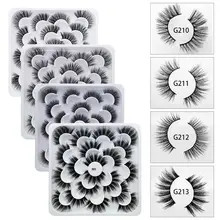 Mink eyelashes 3d mink hair eyelashes10 pairs long makeup 3d faux nature fake lashes extension false eyelashes Wholesale(10P