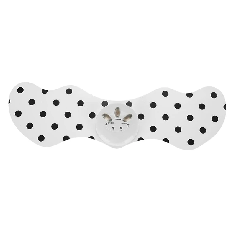 Black Electric Mini Facial Slimming Pad Lifting Adjustable Silicone Firming Pads Point Massage Patch Lose Weight 2 Color Face Lift - Цвет: Black