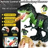 46cm large 2.4G rc dinosaur robot With music Light Walk Sound High Simulation Spray Fire Lay Eggs Dinosaur Robot Toy Kid  Gifts 1