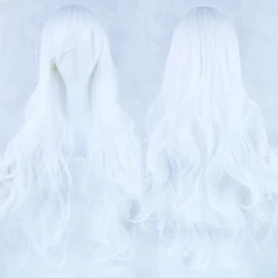 Vibrant Curly Long Synthetic Wig in Green with Pink and Black Accents - Perfect - 32inches (White)