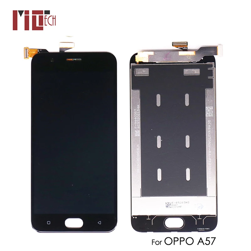 

IPS LCD Display For OPPO A57 TFT Touch Screen Digitizer Assembly Replacement Parts Black White 5.2 inch High Quality 100% Tested