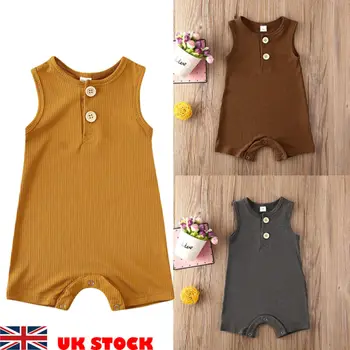 

Summer Newborn Infant Baby Girls Boy Clothes Romper Outfits Jumpsuit
