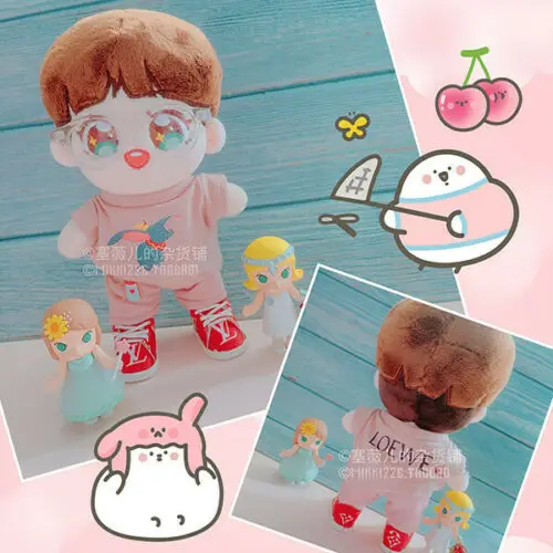 Ручная работа Kpop EXO XOXO Park Chanyeol кукольная одежда Милая футболка мягкая Подарочная игрушка ограниченная креативная редкая