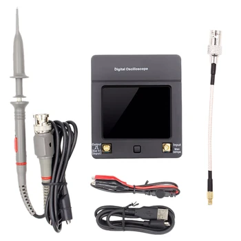 

DSO112A TFT Mini Digital Oscilloscope Contact Sn Portable USB Oscilloscope Interface 2MHz 5Msps Measured Frequency B