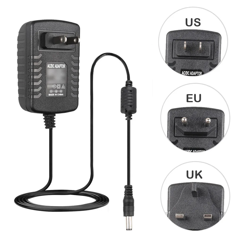 12V Tastiera Musicale Di Potere Del Caricatore Adattatore Di Alimentazione Nero Per Yamaha Tastiera Pa Psr Ypg Ypt Dd Ez Np Dgx Serie Fonte Di Aliment