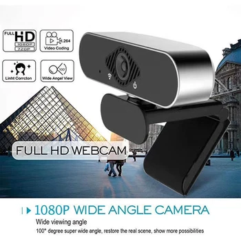 

W10 Webcast 1080P HD Webcam USB Computer PC Desktop Web Camera for Live Broadcast Video Calling Conference Noise Reduction New