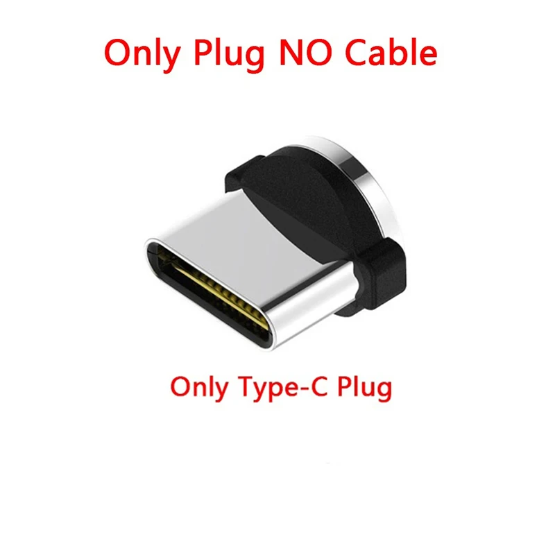 Магнитный Тип usb C Micro СВЕТОДИОДНЫЙ кабель usb для sony XA2 XA3 XZ3 XZ4 компактный Z1 Z2 Z3 Z4 Z5 E5 C5 QC 3,0 зарядное устройство для быстрой зарядки - Цвет: Only Type C Plug