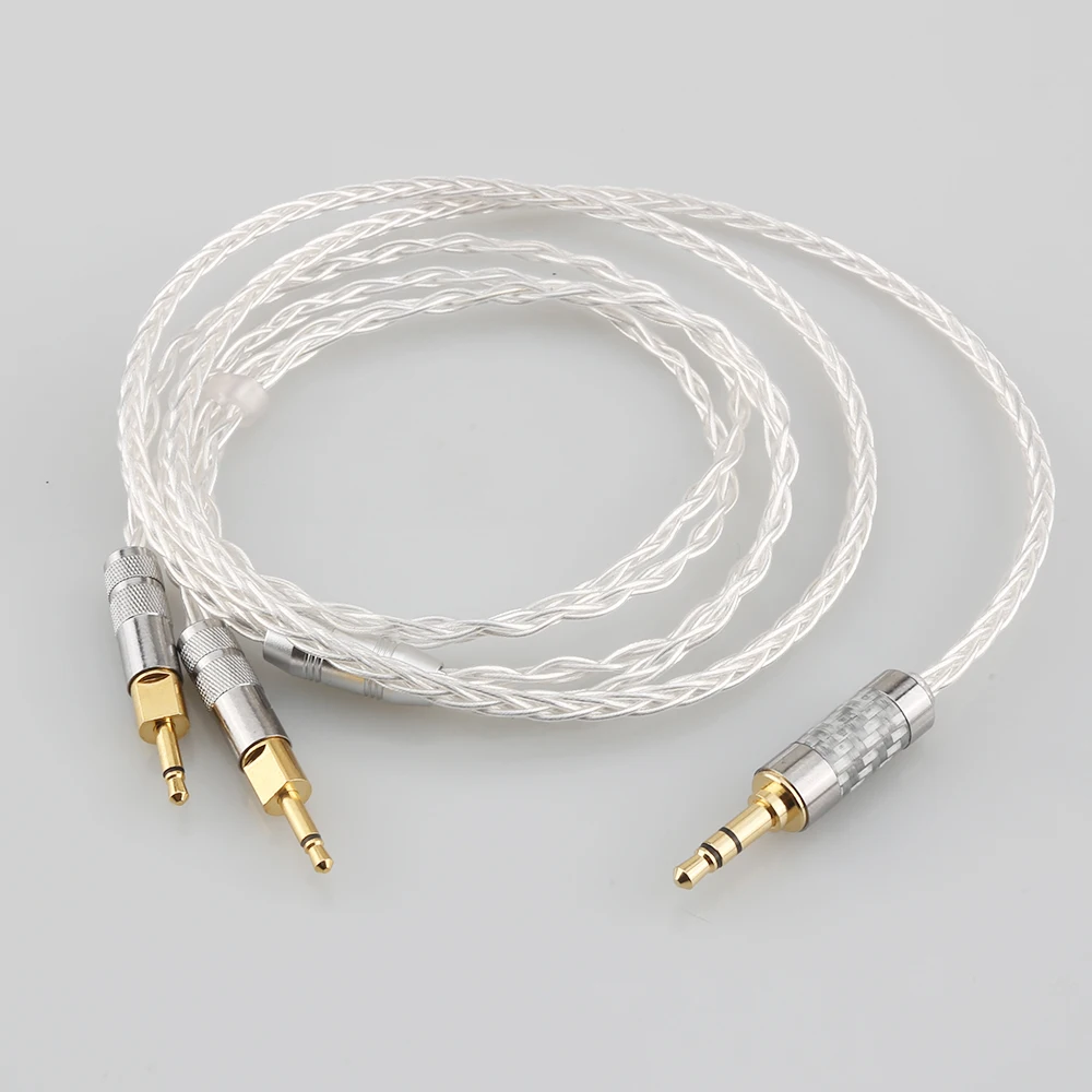 3.5mm Balanced Male to 4.4mm Female Silver Plated Headphone Earphone Audio Adapter Cable