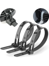  30PCS reusable self-locking plastic nylon cable ties, fixed nylon cable ties and detachable zipper cable ties, binding straps 