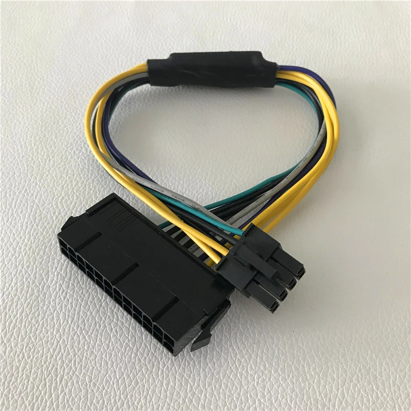 20psc/lot ATX 24Pin Female to for DELL Optiplex 3020 7020 9020 T1700 Server Motherboard 8Pin Male Power Cable 30cm | Компьютеры и офис