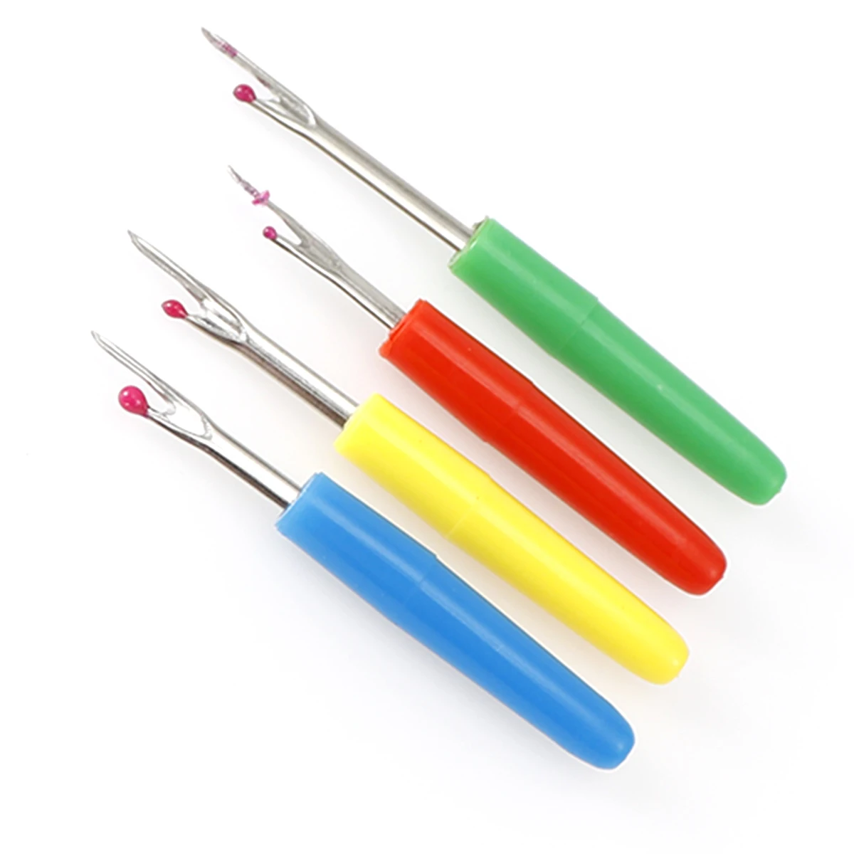

4pc Stainless Steel Plastic Handle Thread Cutter Seam Ripper Stitch DIY Sewing Remover Combination Cross Embroidery Tools