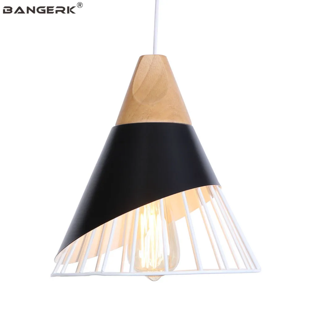 Современный подвесной светильник из железного дерева промышленный светодиодный