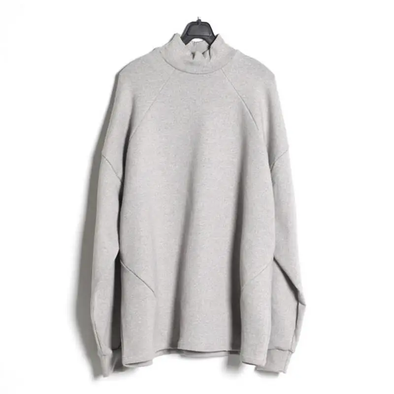 Men's Long Sleeve Hoodie Spring And Autumn New Semi-High Collar Fashion Casual Versatile Loose Large Size Hoodie