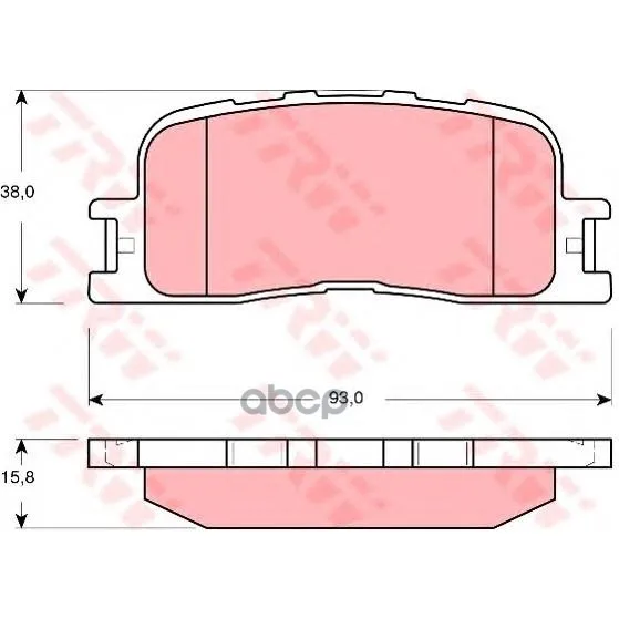 Колодки Тормозные Toyota Camry(_v30_) 2.4/3.0 0104/Highlander 0007 Задние Trw/Lucas Gdb3374 TRW/Lucas арт. GDB3374