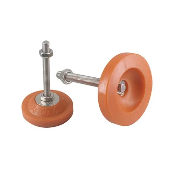 

PVC Adjustable Foot Cups M12/M14/M16/M20 Thread Articulated Feet 70/80mm Base Heavy Loading Weight Leveling Foot