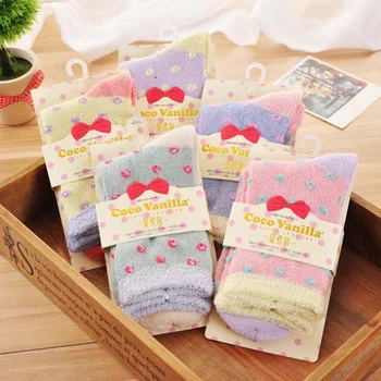 

Autumn and Winter Cotton Socks Thick to Keep Warm Ladies Terry Socks Mid-tube Women's Socks Stockings Manufacturers Wholesale