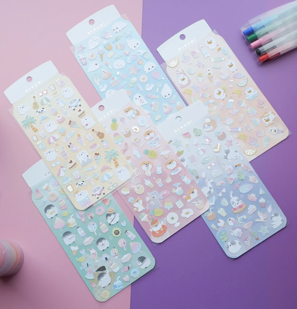 1 шт. животные холодные напитки мороженое Kawaii пуля журнал самолет декоративные