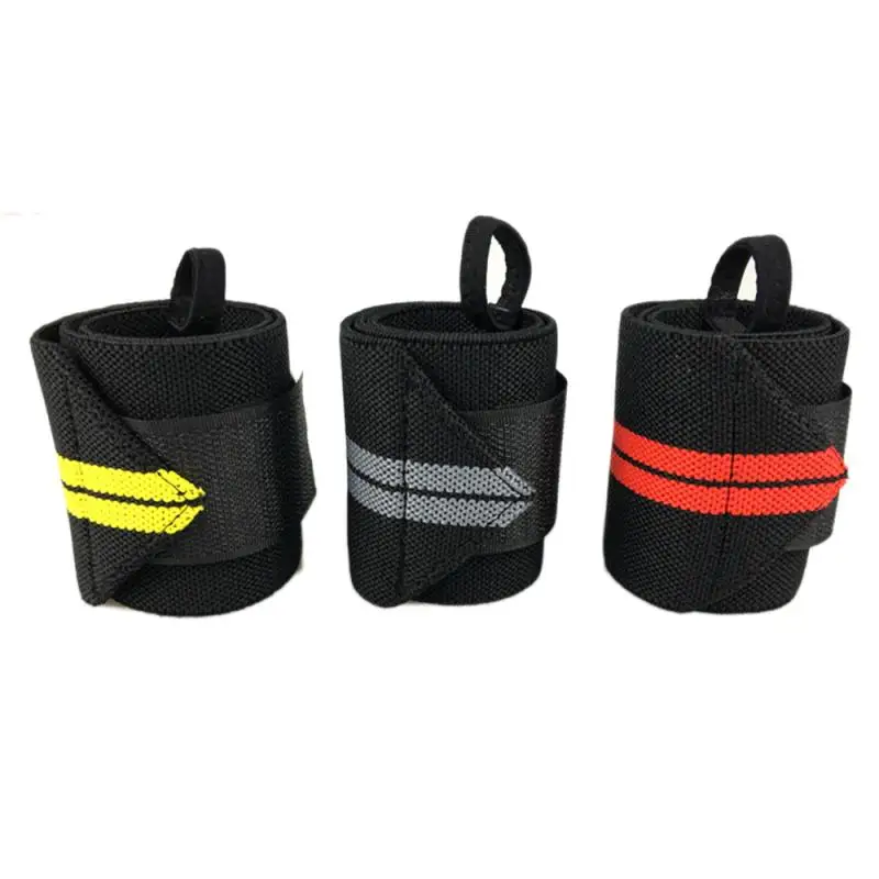 1pcs Wrist Support Weight lifting Gym Gloves Elastic Training Fitness Wrap Bandages Workout Exercise Sport Tools Safety | Красота и
