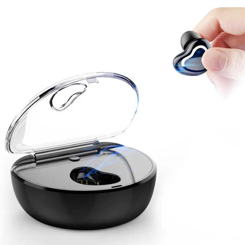 Mini Bluetooth Earphone Wireless Headphone Handsfree Earbud with Microphone Charging Box for Phones iPhone Samsung Xiaomi