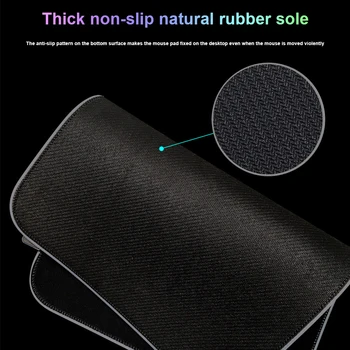

Mouse Pad Rubber Base Soft USB Powered Gaming RGB Colorful Glowing Non Slip Home Office Computer Accessories Extended Easy Clean