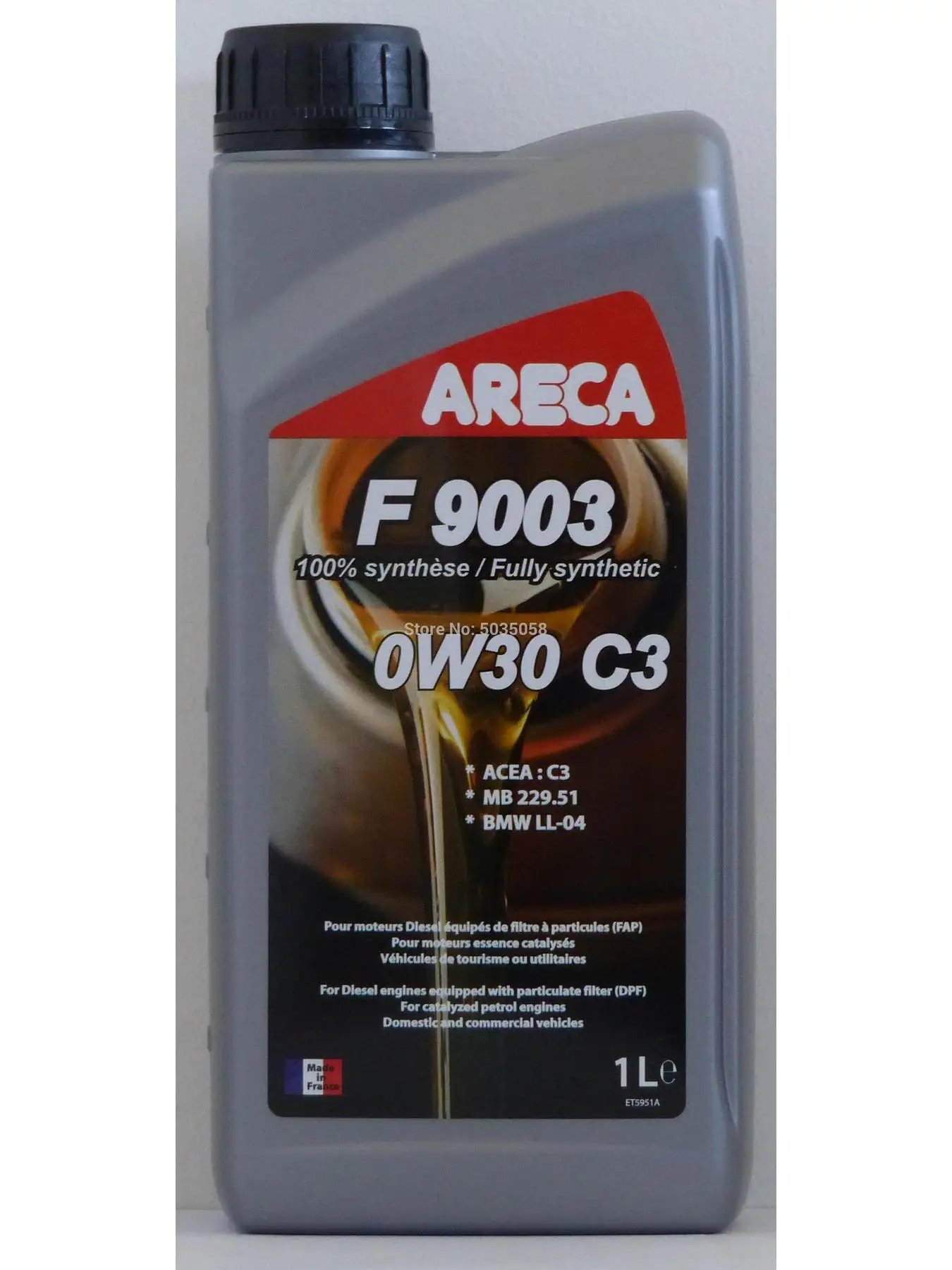 ARECA Масло моторное F9003 0W30 1л
