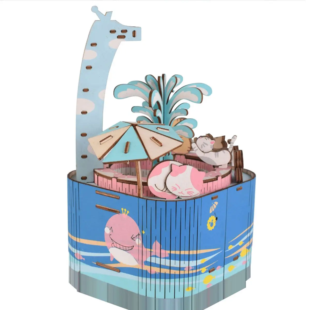 Dadaism деревянная музыкальная игрушка merry-go-круглые детские украшения для дома карусельная лошадка музыкальная шкатулка Рождество DIY свадебное здание