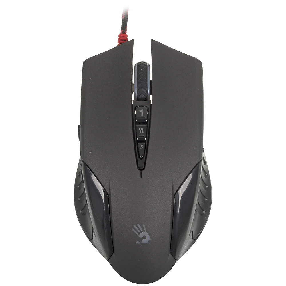 Мышь A4 Bloody V5M черный оптическая(3200dpi) USB игровая(8but